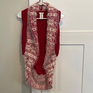 Max Studio Kids Red and White Vest size 10-12